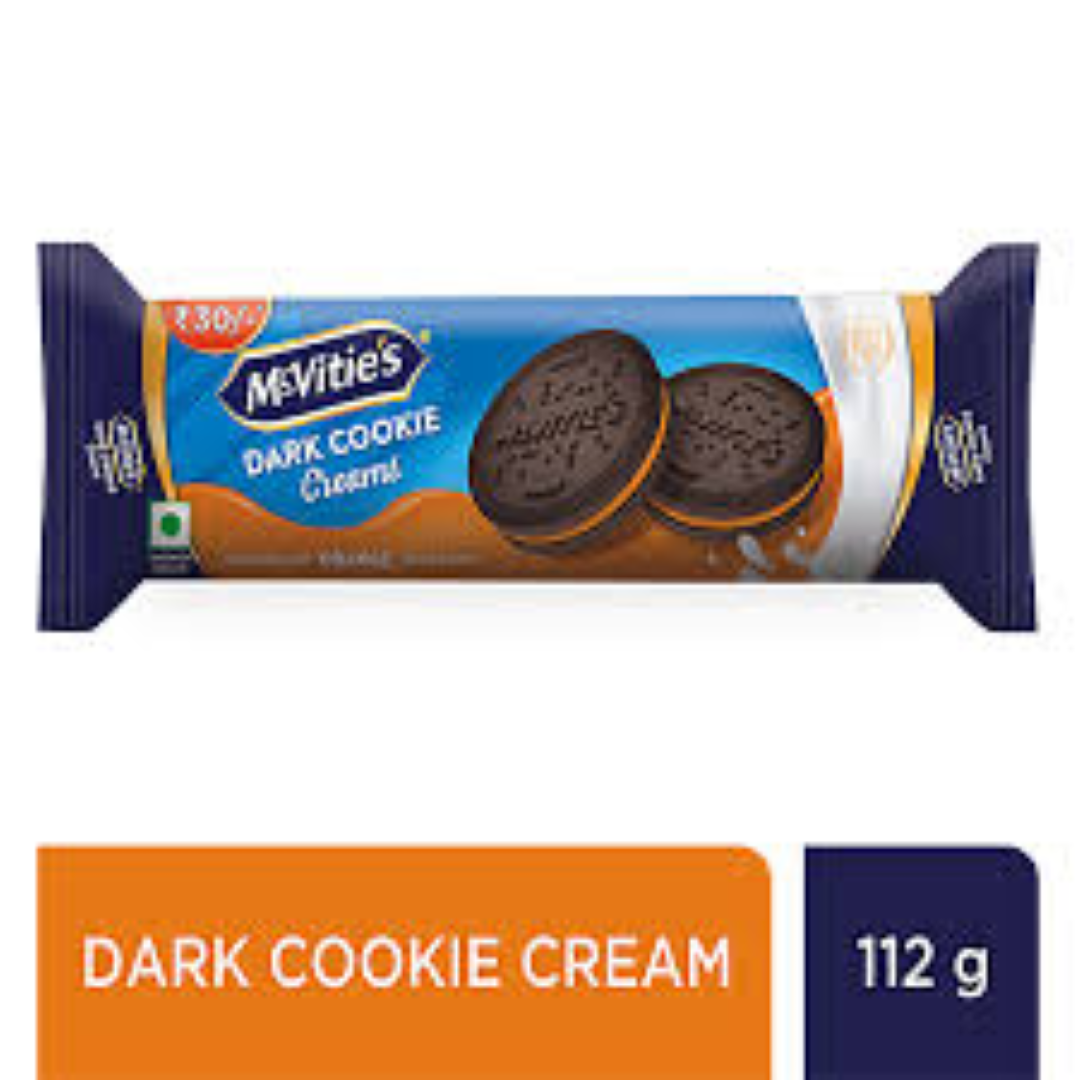 MCVITIES DARK COOKIE CREAM ORANGE 40.4G